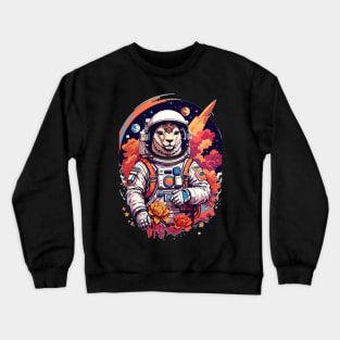 Astro Llama Exploring the Universe Crewneck Sweatshirt